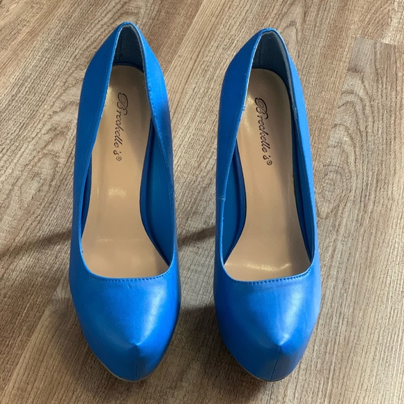 Blue platform heels - Picture 2 of 6